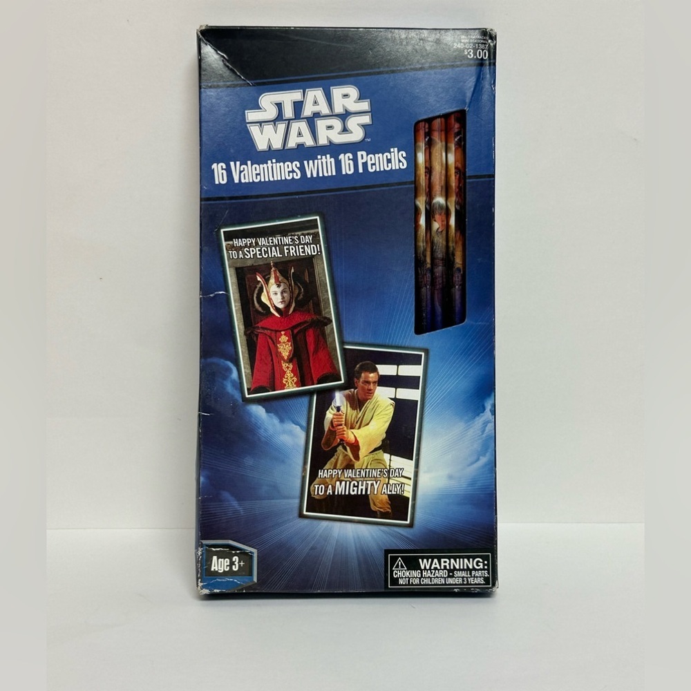 Star Wars Valentines Classroom Exchange Cards With 16 Pencils 2012